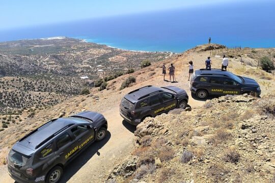 4x4 Self-drive Southern Escape Safari in Crete with BBQ Lunch