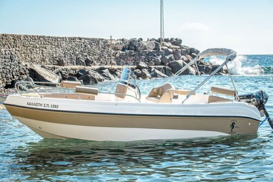 Rent a Boat in Santorini with Free License