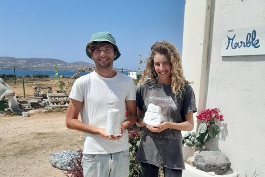 3-Hour Marble Workshop Creating your own Souvenir out of ( Paros ) Marble