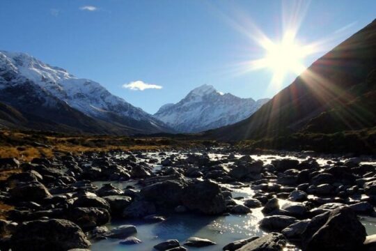 Christchurch to Mt Cook via Lake Tekapo Half-Day Tour (One-Way)