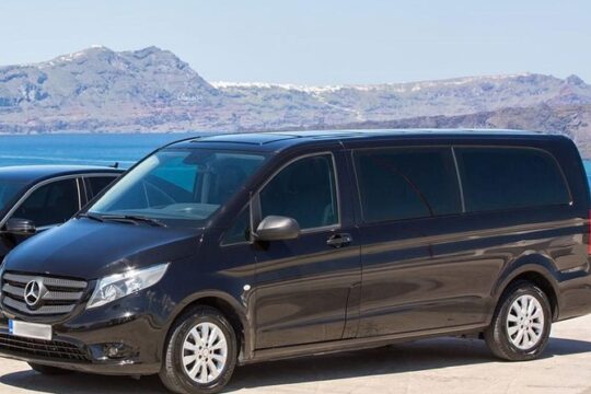 Private Departure Transfer: Santorini Hotels to Airport or Ferry Port