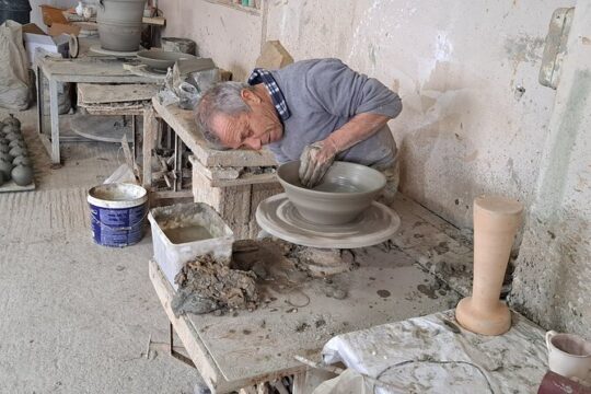 Wine Olive Oil Tasting and Pottery in Heraklion - Small Group