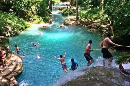 Blue Hole, Dunn's River Falls + Lunch & Cocktails at Bamboo Beach