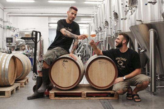 Cellar Tour & Beer Tasting at Mykonos Brewing Company