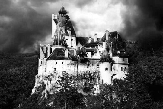 Dracula's Castle, Peles Castle and old town Brasov from Bucharest