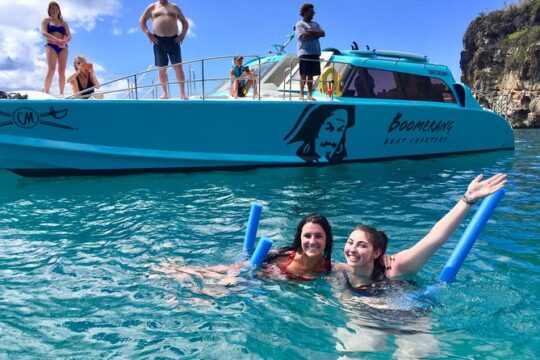 3 Island Adventure with stop at Tintamarre to swim with Turtles