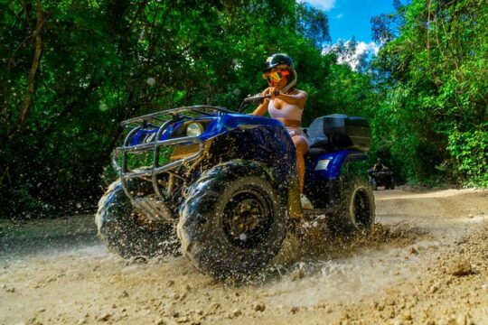 ATV Jungle, Zipline & Cenote with Transportation & ATV Insurance
