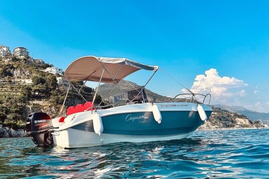 Amalfitan coast boat rent no license or with skipper