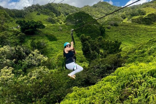 Shared 2-Hour 6 Line Shaka Zipline