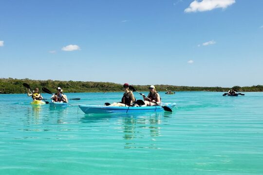 Bacalar Seven Color Lagoon and Kayak Adventure from Costa Maya