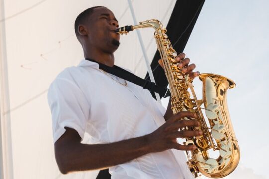 Deluxe Sunset and Saxophone Sail on Luxury Lady Grace Catamaran