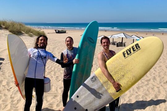 Priv Half Day Surf_full gear round & round trip transport_Lisbon