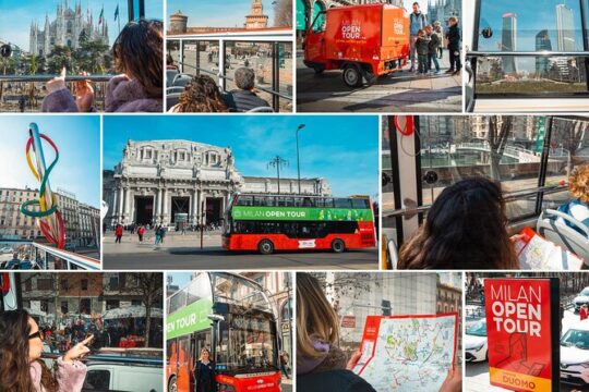 Tour of Milan by open bus, valid for 3 days