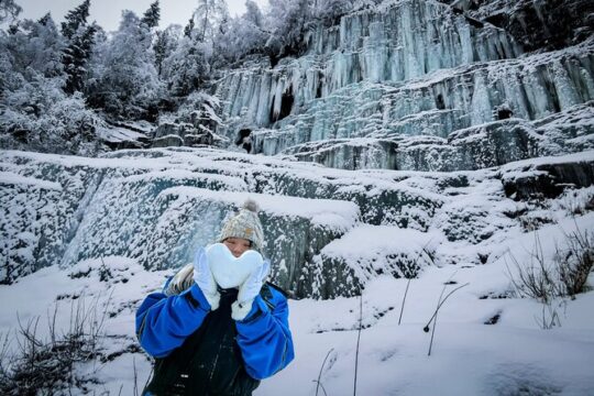 Korouoma National Park: Frozen Waterfalls Hike & Barbeque