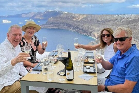 Private 2 Wineries Tasting Tour in Santorini with Lunch