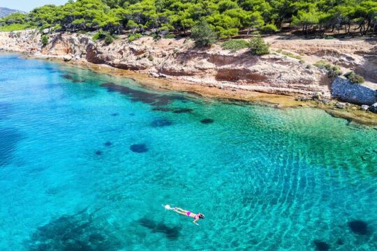 Athens: Full-Day Island Hopping Cruise with Lunch and Swimming