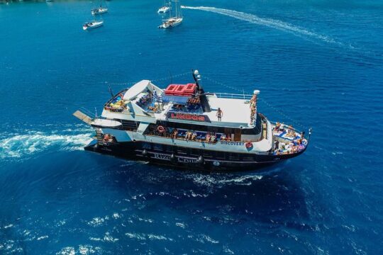 Lindos Full Day Boat Tour with Swimming