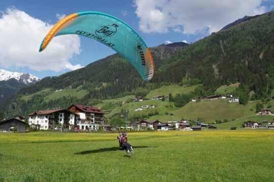 Paragliding in the morning including video