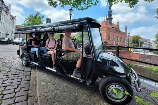 GDANSK: Live Guide City Tour by Golf Cart & Eco Sightseeing