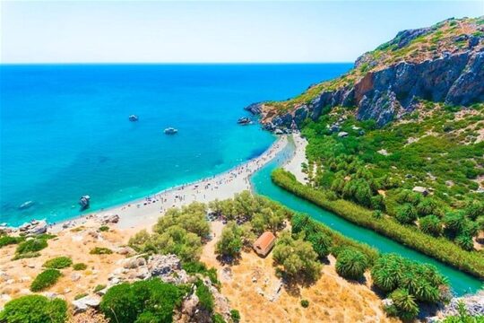 Preveli Palm Beach Tour from Rethymno - by private boat