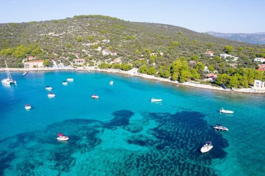 Speed boat half day tour to Solta and Blue Lagoon from Trogir