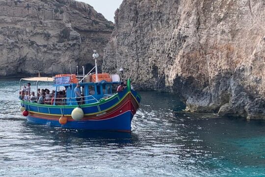 Full Day Private charter to Crystal & Blue Lagoon, Caves & Gozo