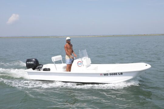 4-Hour Fishing Skiff Boat Rental in Chincoteague island