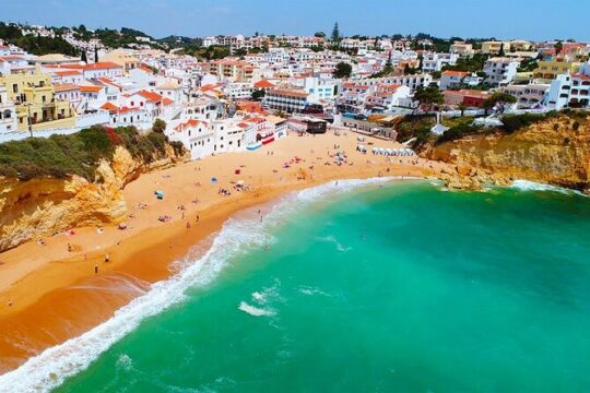 Transfer Algarve (all cities) with visit to Cristo Rei and Arrabida Natural Park