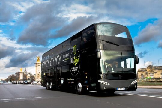 Paris Dinner Bus Toqué Saint-Germain with Glass of Champagne