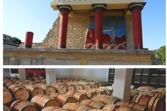 Knossos Palace and Wine tasting in Heraklion countryside-Private