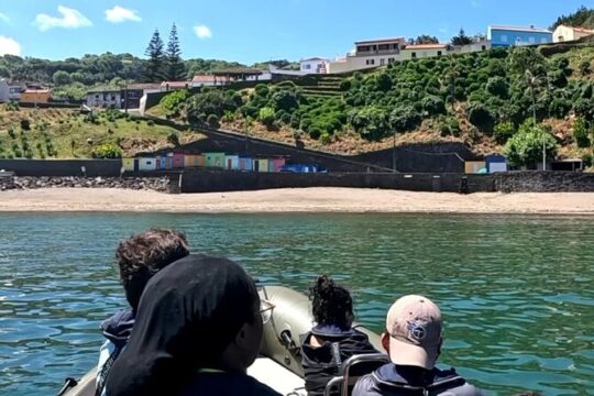 Coastal boat tour in Ribeira Grande and Porto Formoso
