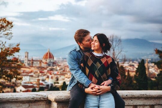 Florence : Private Photoshoot at Piazzale Michelangelo
