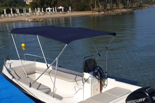 Motor boat hire in corfu Man 5,25.