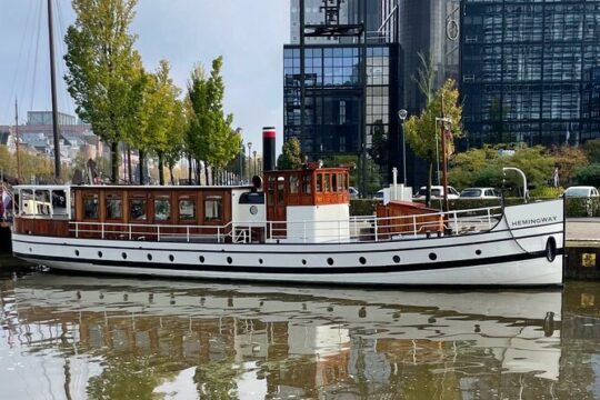Sightseeing boat tour on a historic ship in Berlin