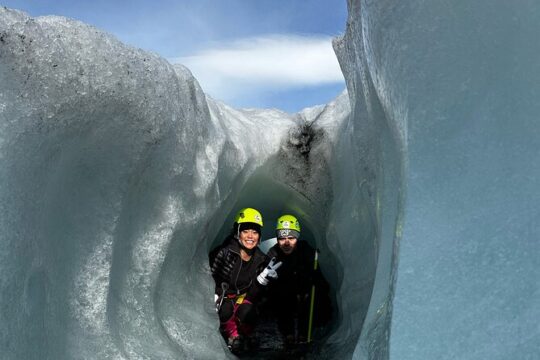 Glacier Hike, South Coast Waterfalls and Black Sand Beach Tour