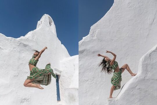 Photo shooting session in Mykonos town
