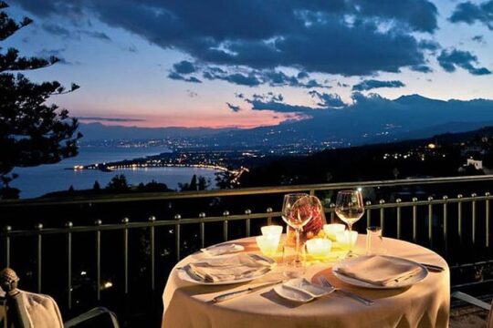 Taormina Sunset Tour with Aperitif on Roof-Top Terrace