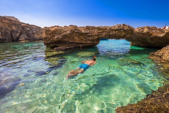 Comino: Blue Lagoon, Crystal Lagoon, Gozo, Sea Caves Cruise