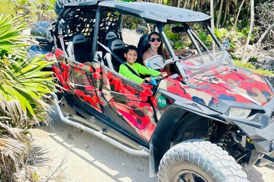 Private Jeep & Polaris RZR: San Gervasio Mayan Ruins & Snorkeling
