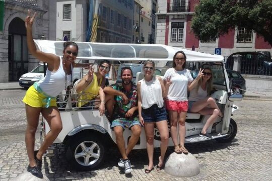 3 hour Private ECO Tuk Tuk Tour of Lisbon with Cherry Liqueur