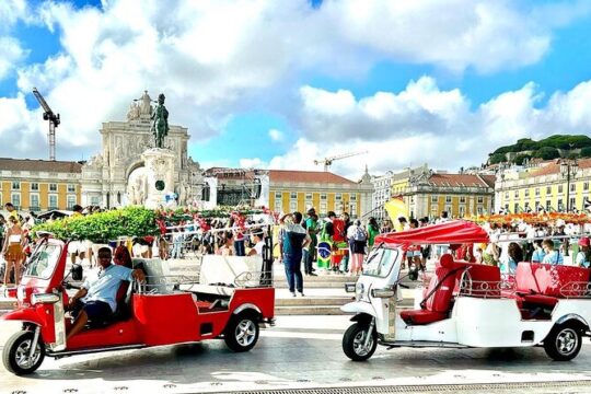 90 Minutes Private Lisbon Old town Tuk Tuk Tour