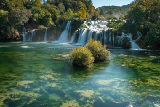 Private Krka Waterfalls with Wine and Prosciutto Shore Excursion