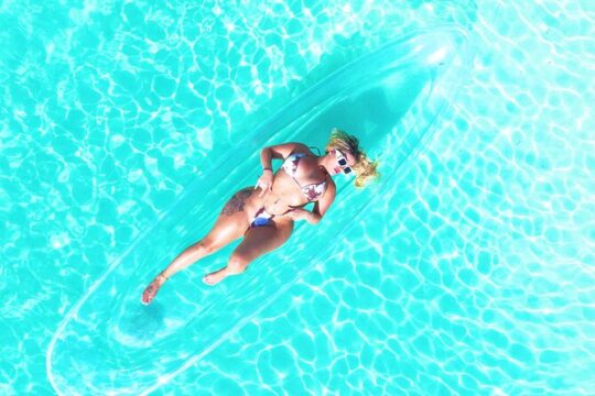 Clear Kayak Drone Photography