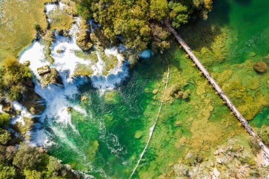 Krka Waterfall with Boat Rides to Skradin from Split or Trogir