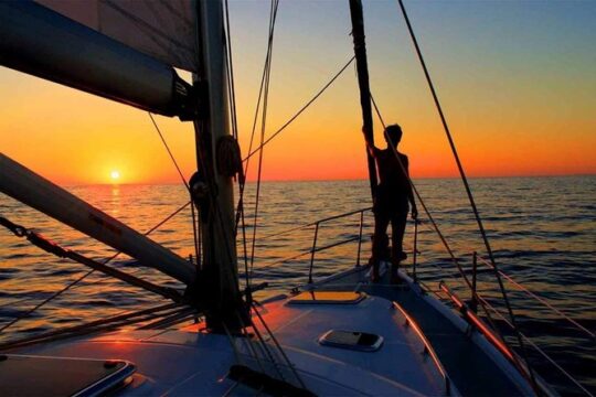 Private Catamaran Day Sailtrip from Rhodes to Tsampika Beach via Anthony Quinn