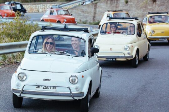 Visit the Godfather locations by Classic Fiat 500 from Taormina