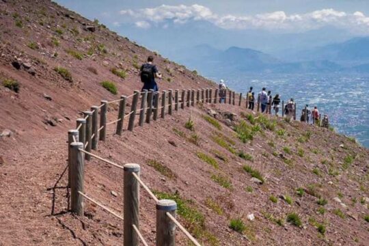 Transfer from Naples to Sorrento with stop at Pompeii &MtVesuvius