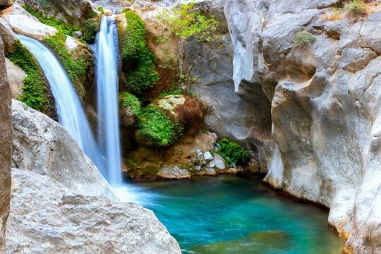 Alanya Sapadere Canyon & Waterfall tour in open Cabrio Bus