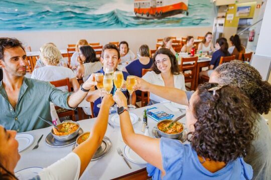 Lisbon Small-Group Walking Tour: Wine, Seafood Lunch, Ferry Ride