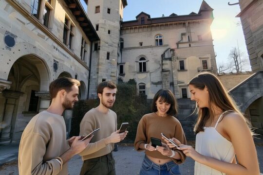 Private audio book city rally in the old town of Zurich